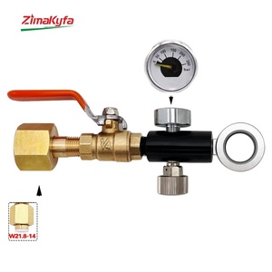 Adaptador de Recarga de CO2 para Agua Carbonatada Zimakyfa, Compatible con Cilindros Sodastream Quick Connect DUO Art Terra, Manómetro de 250 Bares, Latón OEM, 1 Año de Garantía - Product Image 2