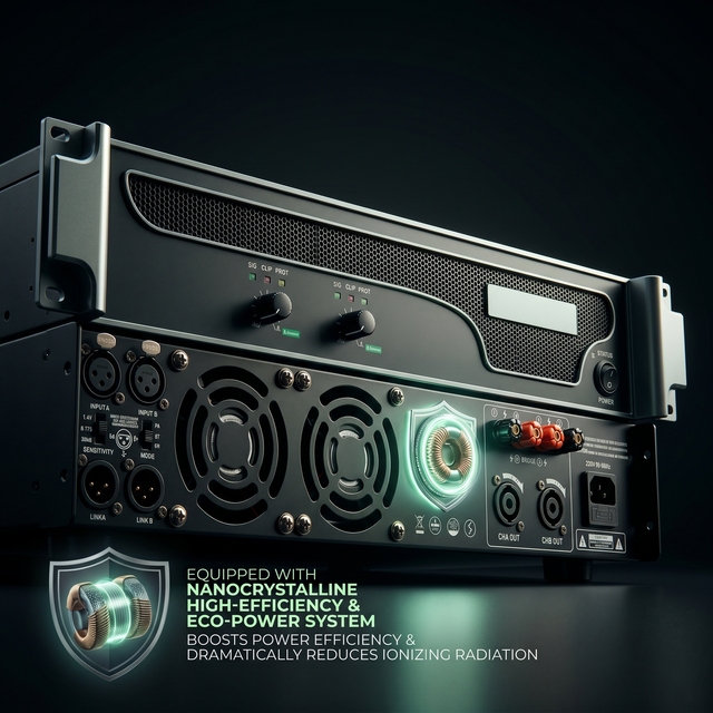Professional 4-Channel Digital Power Amplifier with Aluminium Construction for Stage Use High Power Output