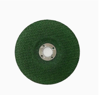 Disque de meulage Fortunebrasive 4" (100 mm) à centre dégoulinant, en résine verte, pour meuleuse d'angle, pour le meulage et le polissage du métal et de l'acier inoxydable