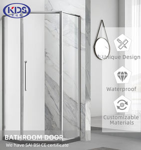 <span class=keywords><strong>Cabine</strong></span> <span class=keywords><strong>de</strong></span> <span class=keywords><strong>douche</strong></span> pivotante <span class=keywords><strong>de</strong></span> haute <span class=keywords><strong>qualité</strong></span> en verre diamanté, acier inoxydable, cadre complet pour salle <span class=keywords><strong>de</strong></span> bain - Product Image 2