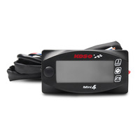 OUNUAN Baru 4-In-1 Meteran Tampilan Digital Multifungsi LED (Suhu/Tachometer/Voltmeter/Waktu) untuk