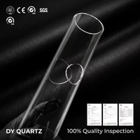 Tubo de Vidrio de Cuarzo Perforado de Alta Pureza Personalizado |   Orificios Perforados con Precisión, Transparentes, Industriales, para Laboratorio, OEM, ODM, Venta al por Mayor, Soldadura, Corte