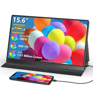 Monitor Portátil Sibolan de 15.6 Pulgadas, IPS 4K, 100% de Gama de Color, LED <span class=keywords><strong>para</strong></span> Juegos, con USB Tipo-C y Altavoz Integrado <span class=keywords><strong>para</strong></span> PS5/<span class=keywords><strong>PC</strong></span> - Product Image 1