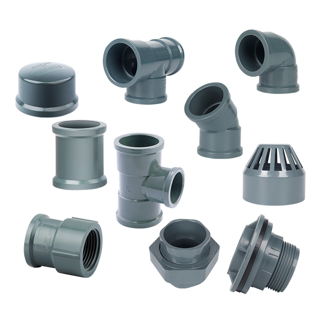 Pvc Fittings Pipes and Names Plumbing of Pn16 Fitting Plastic 90 Degree Elbow Cross Joint Sleeve Connector Large Diameter Pipe