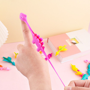 Jouet dinosaure créatif de décompression, lance-pierre amusant et astucieux, cible dinosaure en TPR, jouets animaux volants pour les doigts - Product Image 5