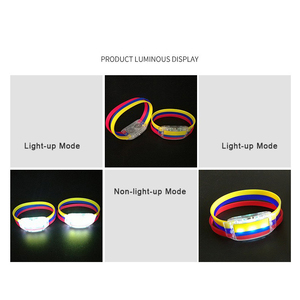 Pulsera LED Luminosa Intermitente Multicolor RGB de Silicona ABS Electrónica para Conciertos y Fiestas Rave - Product Image 5