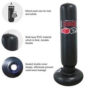 Đứng miễn phí Inflatable đấm Túi ngay lập tức Bounce-back bopper điện cho trẻ em Người lớn Ninja đấm bốc tốc độ bóng cho kidsadults - Product Image 4