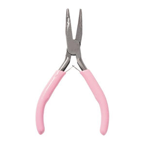 Alicates de punta curva Xinrui Hardware de 4.5 pulgadas, color rosa, con resorte, para herramientas de fabricación de joyería DIY. - Product Image 5