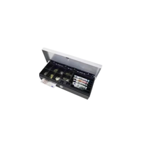Boîte à argent avec plateau et serrure à clé, comptage et tri automatiques, en ABS, pour usage de bureau