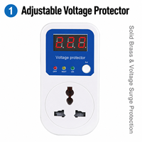 Prise de protection de tension 13A/16A avec base en plastique et broches en laiton, norme BS/EU, 1 prise, 2860W MAX, garantie 1 an, Asie du Sud-Est