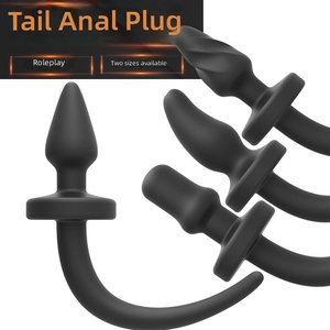 Bouchon anal en silicone médical avec logo personnalisé pour jeux d'animaux, équipement BDSM SM, jeux de rôle, jouets sexuels fétichistes pour hommes et femmes - Product Image 1