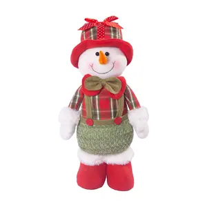 christmas product christmas indoor polyester green snowman dolls home decorations party ornaments snowman