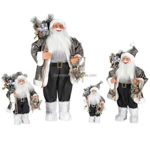30cm custom christmas plush santa claus navidad ornaments doll toys holiday ornamental decor party supplier gifts festival xmas