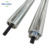 Rouleau à roulettes à double pignon en acier Movotec neuf, robuste, pour convoyeur d'entrepôt, fourni directement par l'usine - Prix avantageux, en carbone
