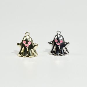 Pendentif fantôme de dessin animé en alliage peint par pulvérisation, porte-clés, boucles d'oreilles, accessoires 3D DIY personnalisés pour cadeau promotionnel - Product Image 4