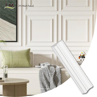 Moulure murale décorative moderne blanche en PS, étanche et flexible, pour finition murale intérieure de luxe