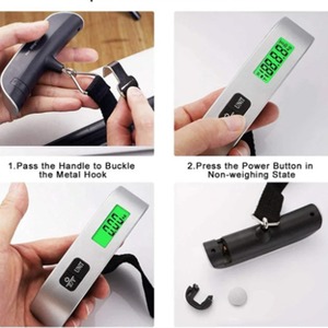 Portable 50KG Mini Hanging Scale Electronic <b>Luggage</b> Scale with Handheld Hook and Spring for Fishing and Parcel Checking - Product Image 4