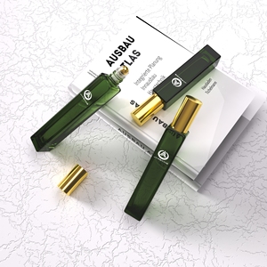 10ml 15ml 30ml xách tay nhỏ cao dài Matte đen trắng Nước hoa cuộn trên chai vuông thủy tinh Nước Hoa Lăn chai - Product Image 5