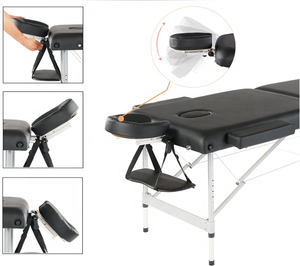 Распродажа, Двухсекционный алюминиевый массажный диван, массажный диван, портативный массажный стол - Product Image 3