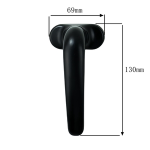 Accessoires de poignée de fenêtre intérieure coulissante en alliage d'aluminium noir incliner et tourner les poignées de fenêtre Upvc - Product Image 1