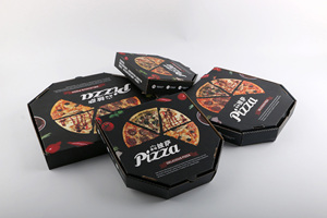 Tamaño personalizado <span class=keywords><strong>caja</strong></span> <span class=keywords><strong>hexagonal</strong></span> para pizza elegante papel cajas de pizza de alta calidad <span class=keywords><strong>caja</strong></span> de pizza de 12 pulgadas - Product Image 2