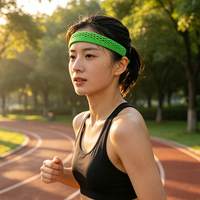 Bandeau de sport Purun Haisi Premium respirant, doux au toucher, imprimé en 3D, personnalisable pour la course de loisirs, le jogging, les promenades en parc et le fitness