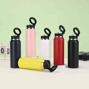 Botella de Agua Portátil de Gran Capacidad, Moderna, de Acero Inoxidable, Magnética, a Prueba de Fugas - Product Image 6