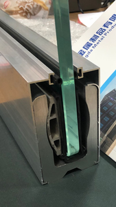 Cho 10 Mm <span class=keywords><strong>Glass</strong></span> Nhôm Lan Can Kính Cường Lực Không Khung U Kênh - Product Image 2