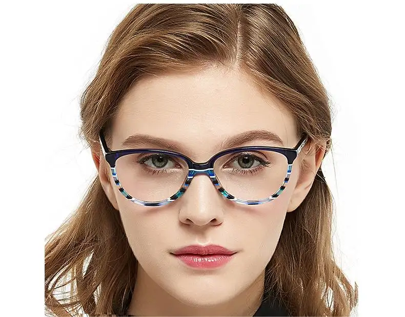 Индивидуальный логотип, оптовая продажа, очки большого размера, Модные прозрачные линзы кошачий глаз, большая оправа