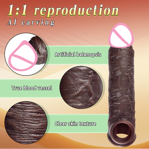 Simulasi Pembesaran Vena, Sarung <span class=keywords><strong>Penis</strong></span> Silikon Cair Super Elastis, Desain Cincin <span class=keywords><strong>Penis</strong></span> untuk Pria, Penunda Ejakulasi - Product Image 5