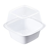 Boîte d'emballage pour gâteau à la crème aux fraises, Tiramisu, Mousse, Contenant carré transparent anti-buée en PET pour pâtisserie haut de gamme à emporter