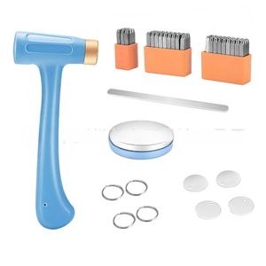 Ensemble d'outils <span class=keywords><strong>de</strong></span> bijoux en métal à combinaison <span class=keywords><strong>de</strong></span> bricolage, sceau en acier, lettre, numéro et lettre majuscule, timbre, moulage sous pression pour l'artisanat - Product Image 2