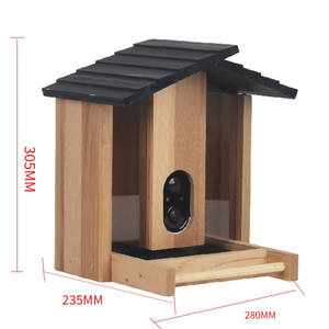 Mangeoire intelligente pour oiseaux en bois massif avec caméra Mangeoire automatique pour bol alimentaire en matière plastique - Product Image 3