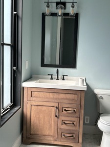 Gabinete de baño impermeable del fregadero doble de los tocadores de madera modernos de CBMmart - Product Image 4