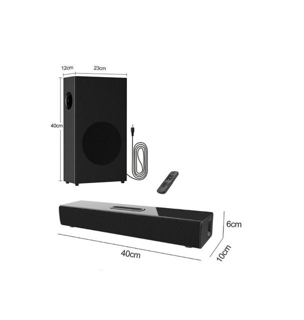 OEM Custom Professional Soundbar Subwoofer bluetooth Sound bar Wireless Speaker System for Home Theater 2.1 Ch TV Sounds bar