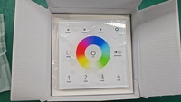 Controlador de panel táctil montado en la pared T14 5A * 4CH 20A 4 canales de salida LED RGBW controlador 2,4 GHz RF inalámbrico atenuador interruptor de encendido y apagado
