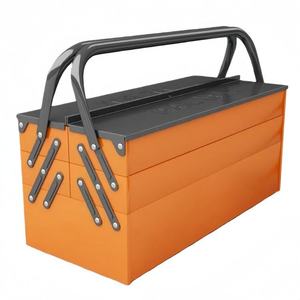 Three-Layer Square Stainless Steel Polished Surface <b>Tool</b> <b>Box</b> Portable Waterproof Household Storage Case KHC Brand Customizable - Product Image 5