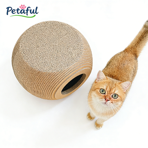 卸売大型高密度耐久性のある高級猫ハウス環境に優しい再生段ボール製爪とぎ付きアパート型室内用 - Product Image 3