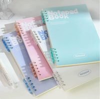 Carnet de notes, journal, planificateur avec couverture en PP imperméable, logo personnalisé, reliure spirale en plastique, cahier d'entraînement