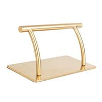 Repose-pieds amovible en acier inoxydable pour salon de coiffure Mobilier de salon de beauté Chaise de salon de beauté Jeu de pieds mobile Or Argent