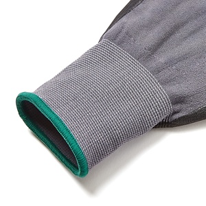 Anti-Slip Gauge Nylon Spandex Nitrile Microfoam Work Safety <b>Glove</b> Black Nitrile Foam Coated <b>Touch</b> <b>Screen</b> Safety <b>Gloves</b> - Product Image 4