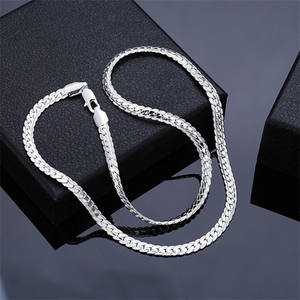 Européen Argent Plaqué Collier <span class=keywords><strong>Bijoux</strong></span> HipHop <span class=keywords><strong>Or</strong></span> Collier Mode Cubain Accessoires Chaîne - Product Image 3