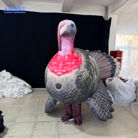 Costume gonflable de dinde d'image réelle, costume d'oiseau de canard de poulet sur mesure pour l'activité de défilé de scène de fête