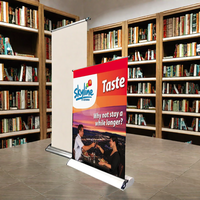Bon prix table top roll up banner a3/a4 size Banner poll up display stand for Promotion advertising