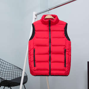 Gilet di cotone personalizzato senza maniche abiti da lavoro gilet di cotone con logo gilet personalizzato imbottito da attività - Product Image 4