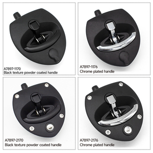 Hộp công cụ gấp màu đen t xử lý Khóa Xe tải Trailer mái chèo xử lý chốt với miếng đệm - Product Image 6