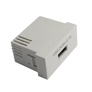 Cargador USB de pared inteligente, enchufe de alimentación de 45mm x 45mm, 2.1A, 5V, CC