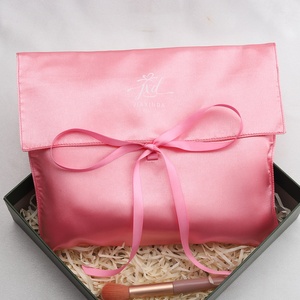 Wholesale Luxury High-Quality Logo Printed <b>Gift</b> <b>Envelope</b> Satin Bag for Handbag Silk <b>Envelope</b> Bust Pouch - Product Image 6