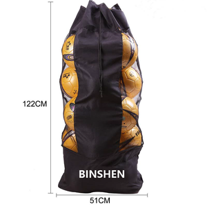 สายคล้องไหล่ปรับได้ Drawstring ฟุตบอลฟุตบอลความจุขนาด<span class=keywords><strong>ใหญ่</strong></span>ตาข่ายถุงเก็บฟุตบอลบาสเกตบอลกระเป๋าพกพาขนาดใหญ่ - Product Image 3