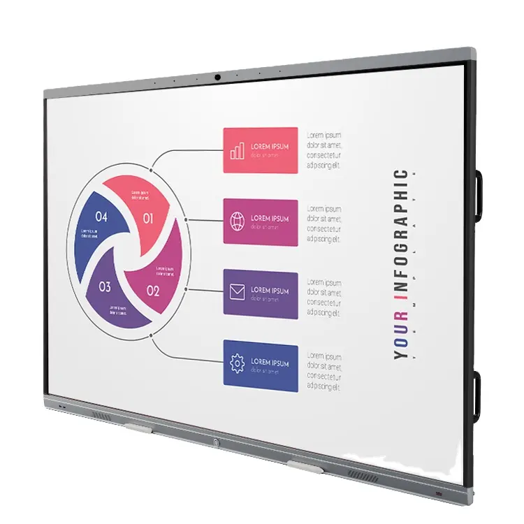 LT 65 75 86 Inch LCD Smart Touch Screen Office LCD Display Monitors Interactive Flat panel Meeting Smart Board Whiteboard